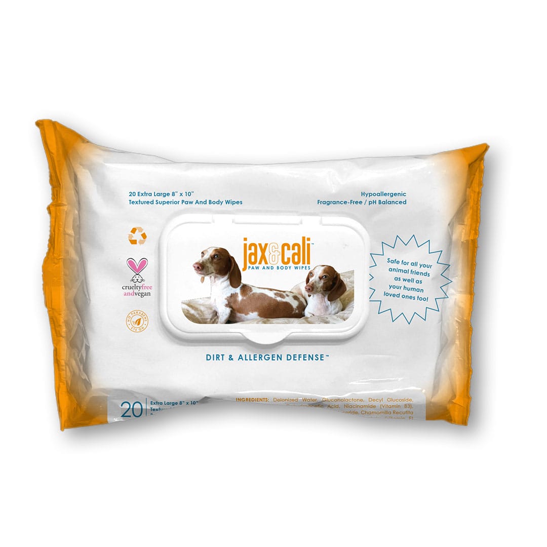 Jax & Cali Paw and Body Wipes for Dogs 